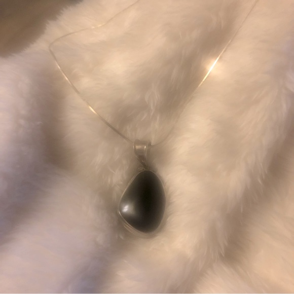 Necklace, sterling silver.  Two different sides - Picture 3 of 11